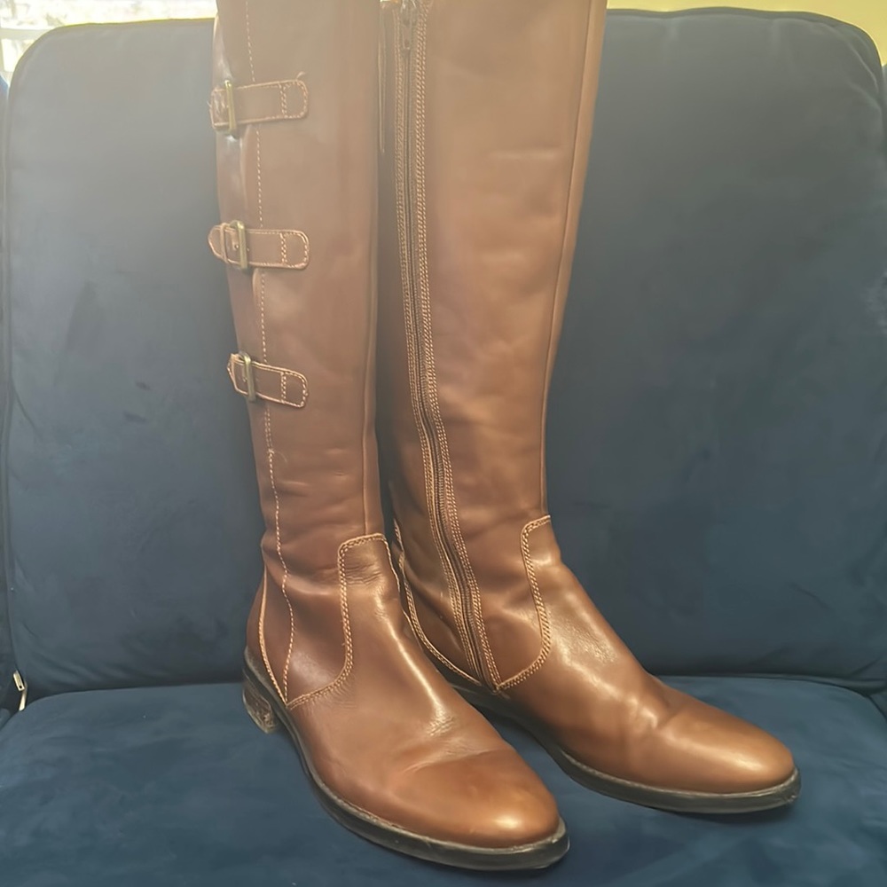 Ecco brown leather boots